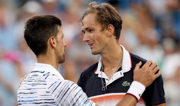 Daniil Medvedev elogia a Djokovic antes de su duelo: «Siempre fue el mismo conmigo»