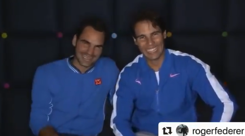 [VIDEO] ¡Imperdible! Federer y Nadal repetirán video después de 10 años