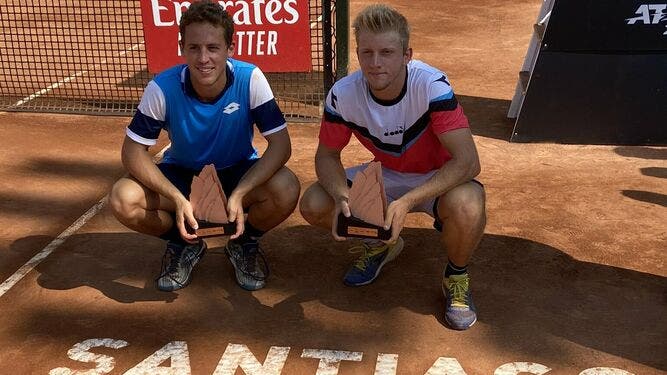 Alejandro Davidovich y Roberto Carballés campeones en dobles del ATP 250 de Santiago