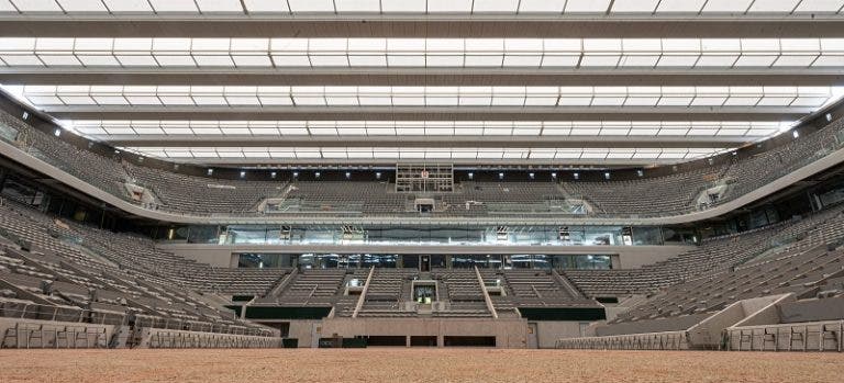 El estadio Philippe Chatrier ya está listo para Roland Garros