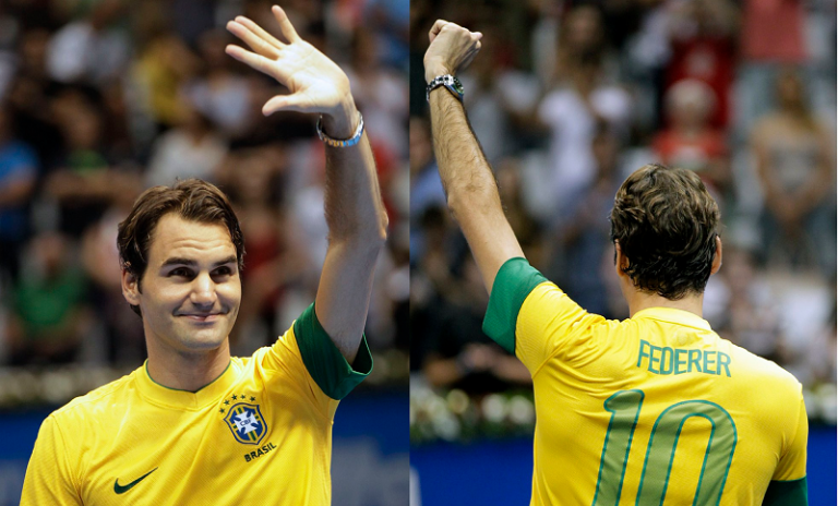 Roger Federer dice que desea volver a Brasil en conversación con Kuerten