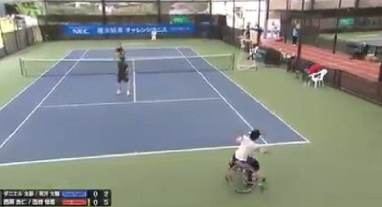 [VIDEO] Japón: innovador torneo de dobles mixtos y con puntos increíbles