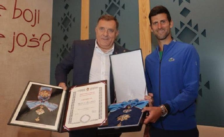 Critican a Djokovic por recibir la “Orden de la República Srpska”