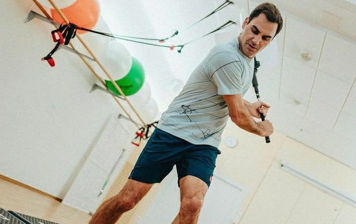 Así está hoy: Roger Federer comparte nuevas imágenes de su rehabilitación