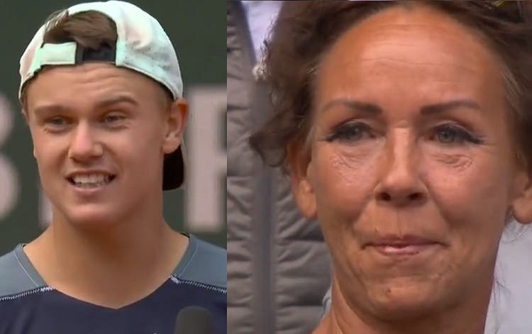 Video: la emoción de Holger Rune y su madre por ganar en Roland Garros