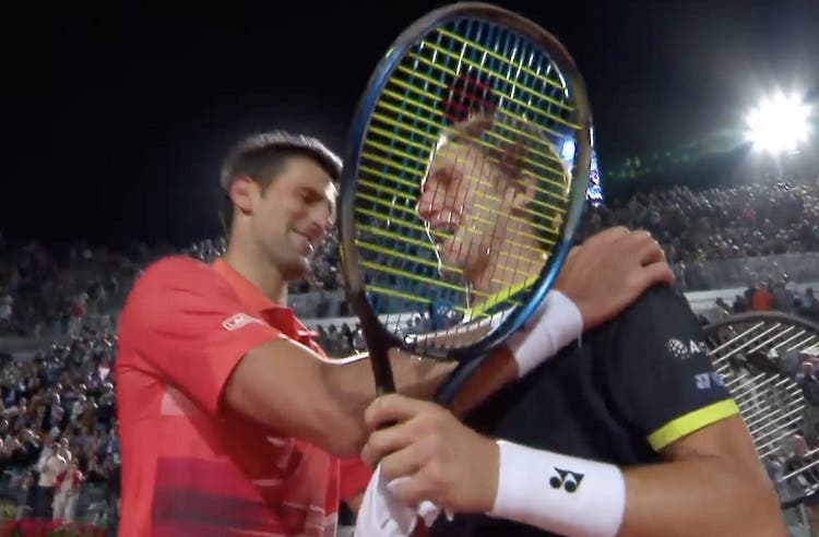 Se emocionó: la felicitación de Ruud a Djokovic por ganar su partido 1.000