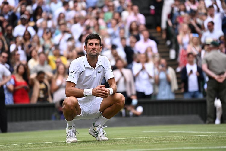 Djokovic, emocionado en la pista central de Wimbledon: «Soñana ganar aquí»
