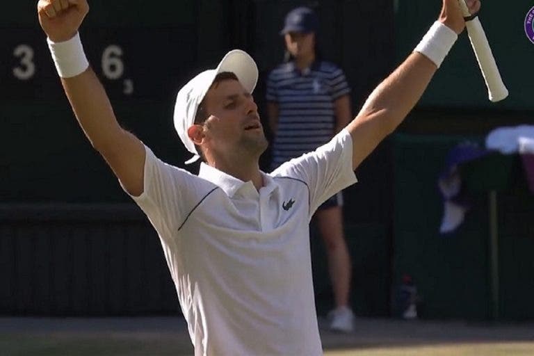 [VIDEO] Así fue el Match Point que le dio el séptimo Wimbledon a Djokovic