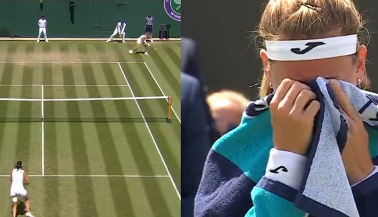 [VIDEO] Gana en Wimbledon con el punto más increíble y se emociona