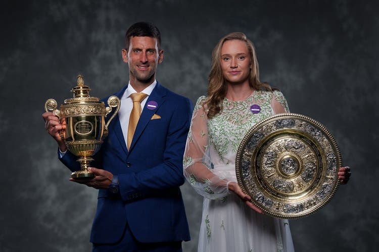 Las fotos de los campeones en la gala de Wimbledon 2022