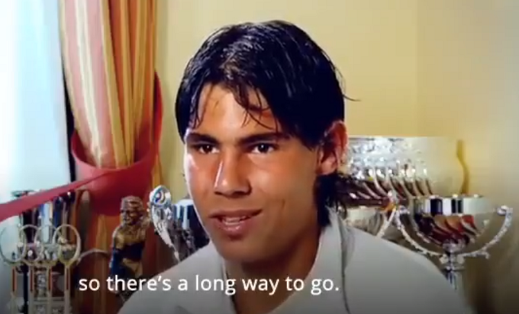 El increíble video de Nadal a los 16 años: «Mi ambición es ser un buen jugador»