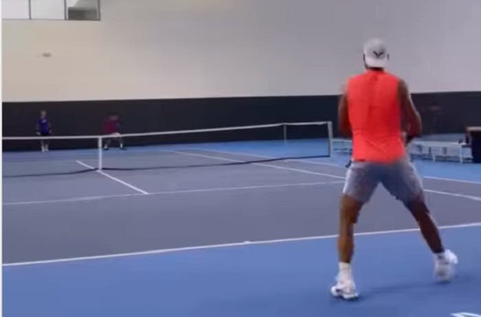 [VIDEO] Rafa Nadal se entrena para el US Open… ¡contra Nadal!