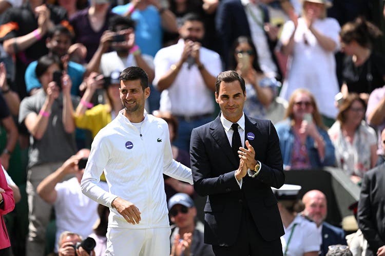 Novak Djokovic manda su mensaje a Federer: «Es difícil este día»