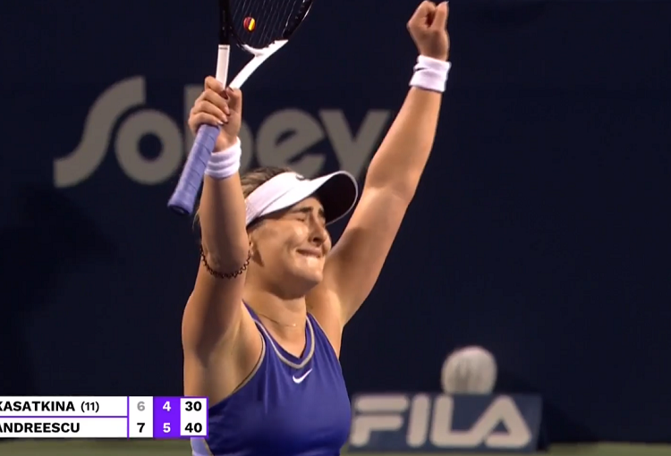 WTA Toronto: Andreescu vence a Kasatkina en una batalla de 2h30m a pura emoción