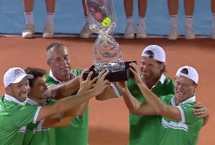 ¡Campeones! Team Lendl, los primeros ganadores de la Legends Team Cup