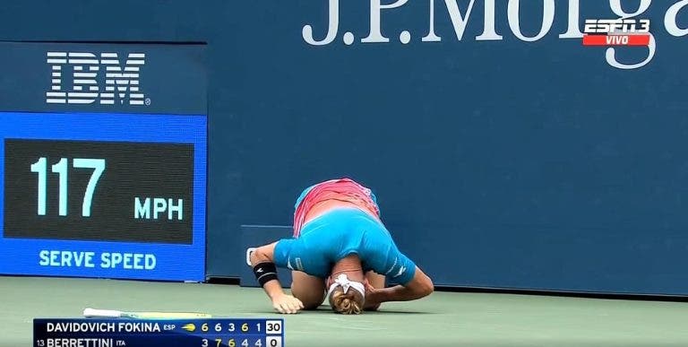 [VIDEO] Así fue la lesión de Alejandro Davidovich Fokina en el US Open 2022