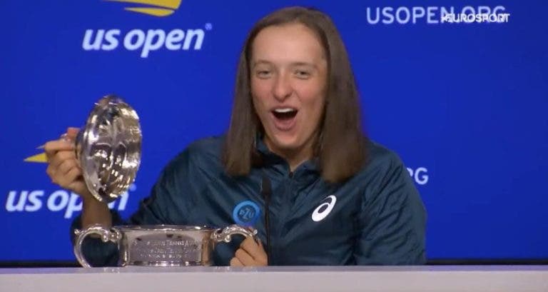 Iga se encuentra un espectacular premio dentro del trofeo del US Open