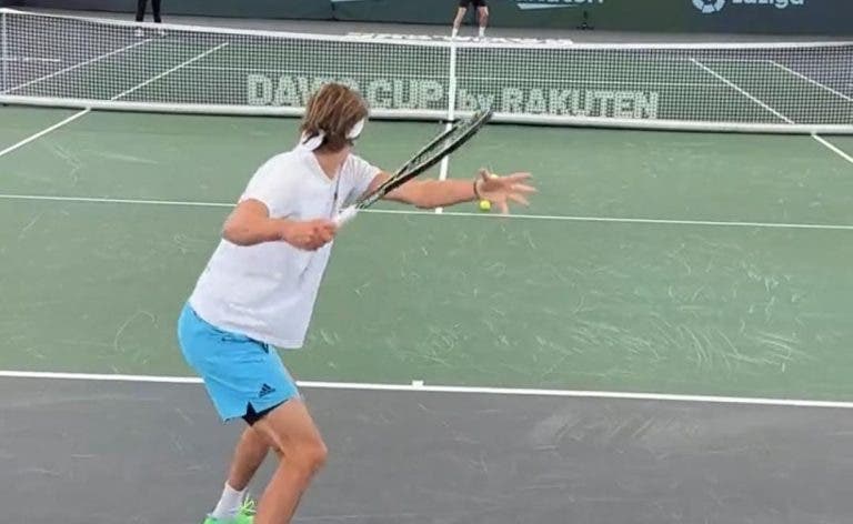 [VIDEO] Alex Zverev se prepara para volver en la Copa Davis