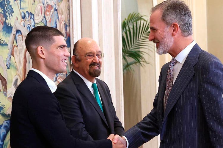 Alcaraz es recibido por el Rey de España en Madrid: «Un privilegio»