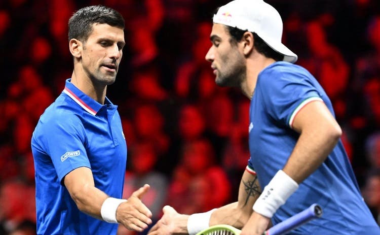 Djokovic y Berrettini dejan a Europa cerca del título en la Laver Cup