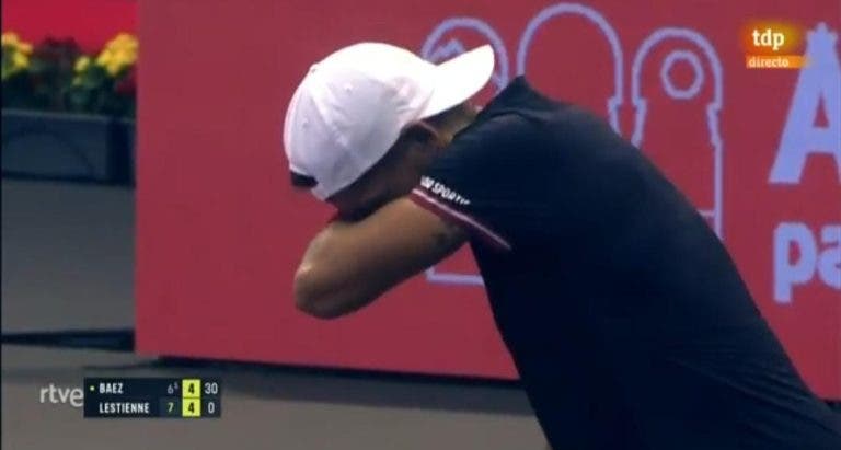 ATP 250 de Gijón: Sebastián Báez vuelve a lesionarse y rompe en llanto en la pista