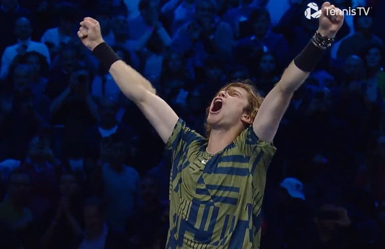 Rublev, emocionado en las ATP Finals: «No me rendí, seguí luchando»