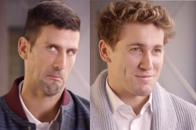 La reacción viral de Djokovic sobre Ruud: «Es apuesto…»