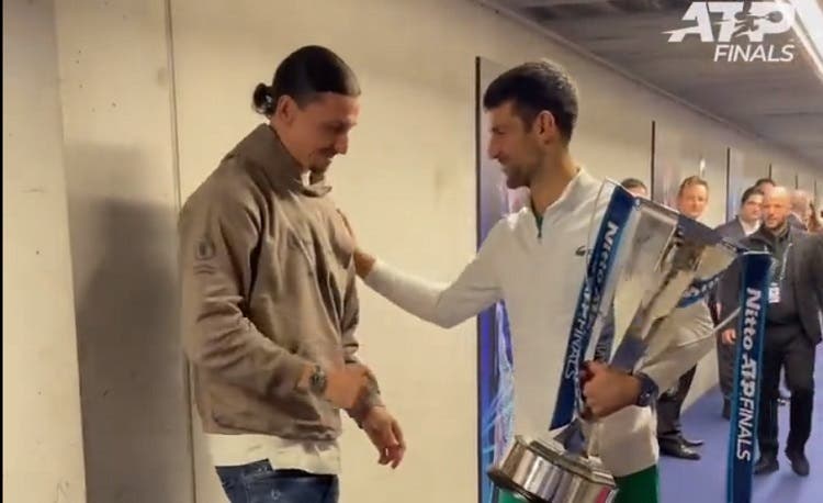 Cruce de campeones: el encuentro entre Djokovic y Zlatan Ibrahimovic