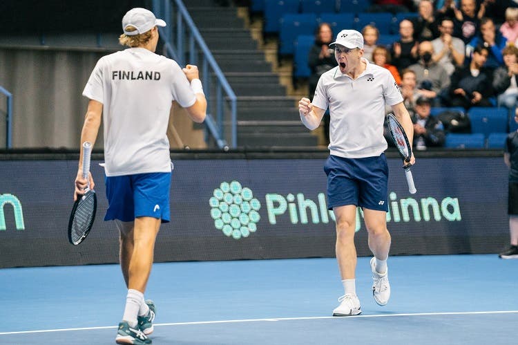 Finlandia gana el dobles y queda «match point» contra Argentina en Copa Davis