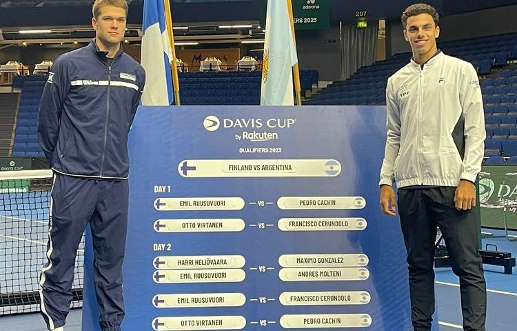 Copa Davis 2023: se sortearon los cruces para la serie entre Finlandia y Argentina