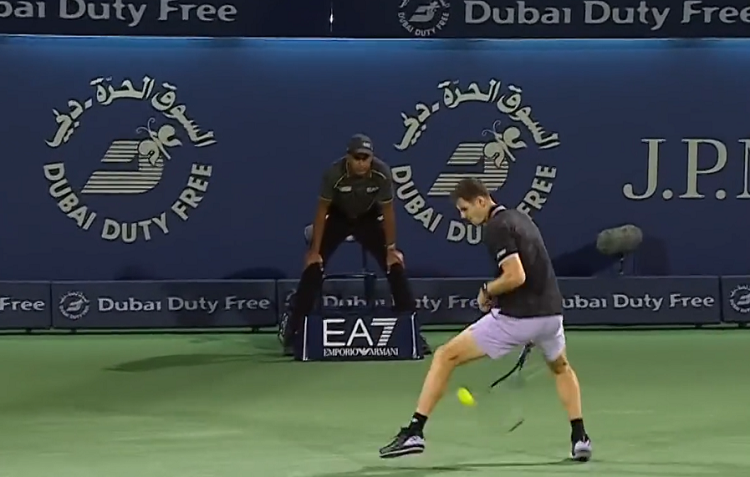 ¡Espectacular! Hurkacz hace una «Gran Willy» y le gana el punto del día a Djokovic en Dubái