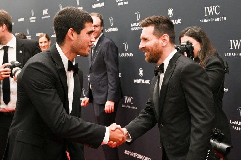 Carlitos Alcaraz se encuentra con Leo Messi en los Premios Laureus