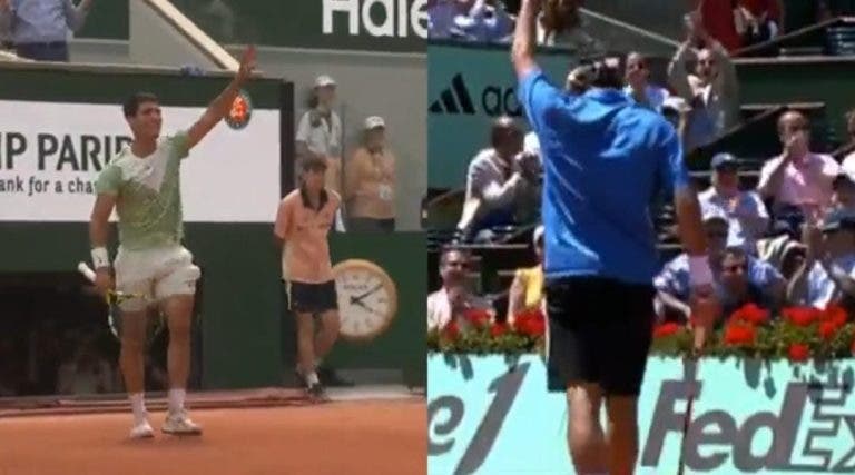 [VIDEO] El punto de Alcaraz y el recuerdo de Roger Federer en Roland Garros