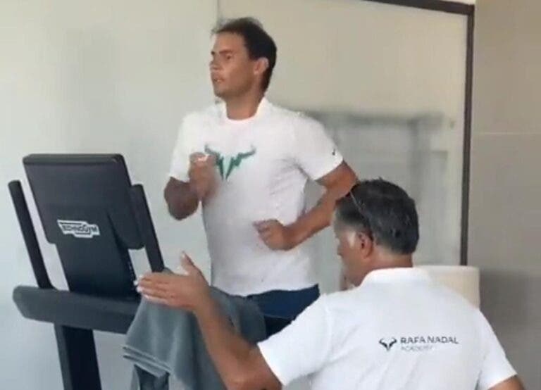 [VIDEO] Rafa Nadal sigue entrenándose… ¡Junto a su tío Toni!