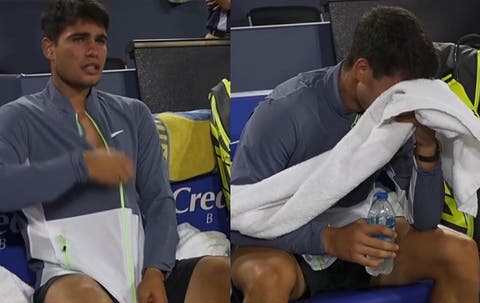 No aguantó! La tristeza de Alcaraz tras perder la final con Djokovic:  "Estuvo muy cerca..."