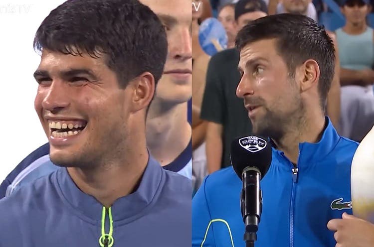 El divertido cruce entre Djokovic y Alcaraz con recuerdo… ¡para Nadal!: «Los españoles…»