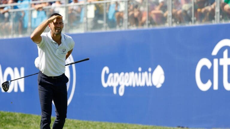 [VIDEO] Novak Djokovic disfruta de su participación en la Ryder Cup de Golf