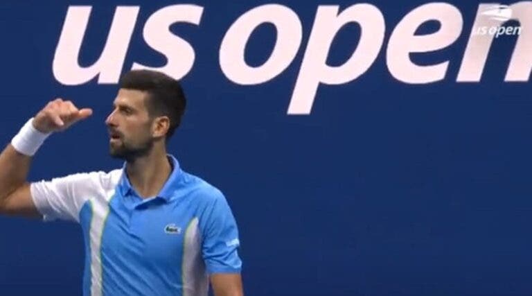 [VIDEO] Novak Djokovic imita el festejo ‘Telefónico’ de Ben Shelton