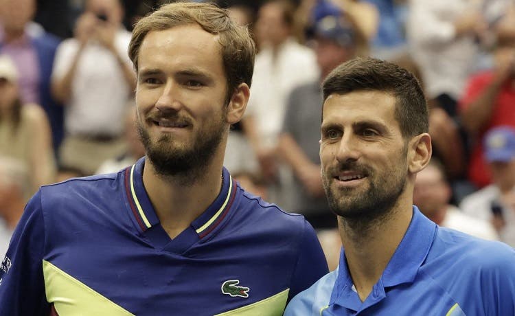 Medvedev y Djokovic hacen historia por «viejos» en la final del US Open