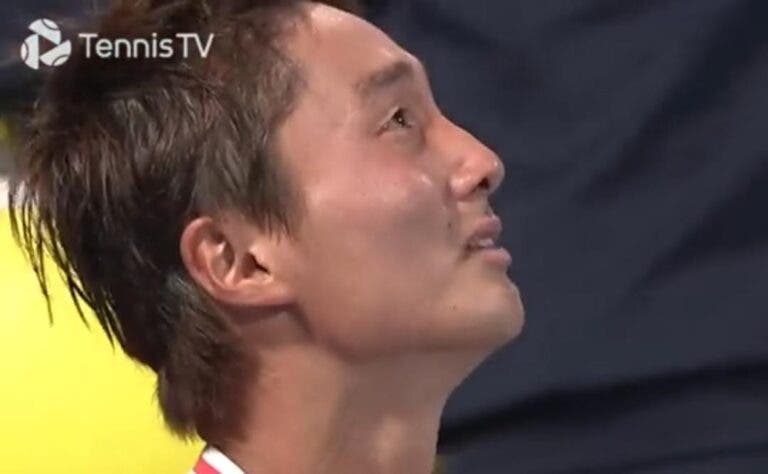 «No sé qué está pasando»: la emoción del japonés Mochizuki en el ATP 500 de Tokio